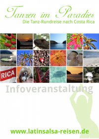 Flyer - Tanzreise nach Costa Rica 2016 - Info Tag Februar in Köln