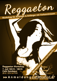 Reggaeton Workshop in Köln mit Natalia Pacheco aus Costa Rica 